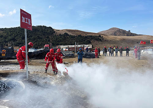 中國(guó)安能第二工程局四川涼山項(xiàng)目部開展防火、防汛、防地質(zhì)災(zāi)害綜合演練