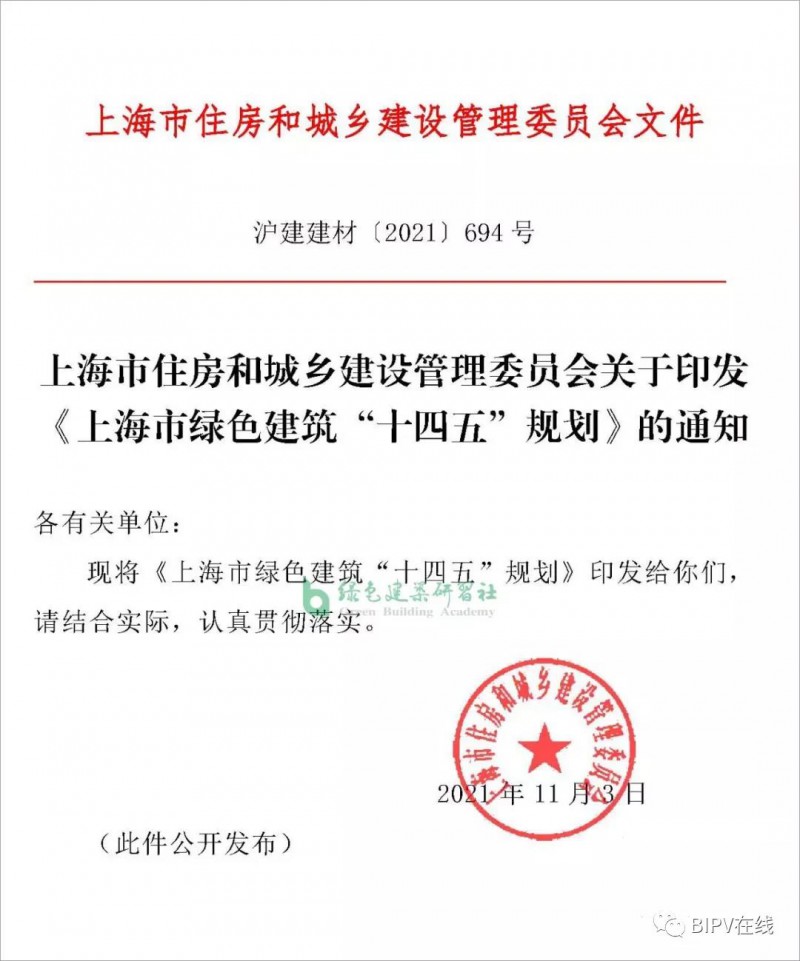 推進新建建筑安裝光伏，超低能耗建筑不少于500萬平！